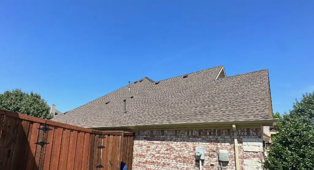 Completed roof replacement project in Saratoga